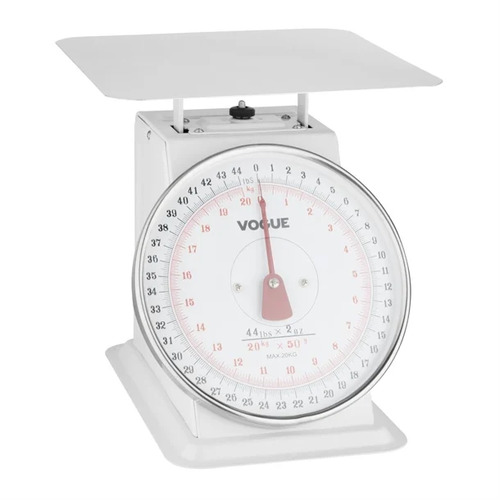 Vogue Kitchen Scale Flat Top 20kg -Grad. 50g - F175