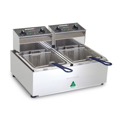 Roband F25 - 2 x 5L Electric Bench Top Fryer - F25
