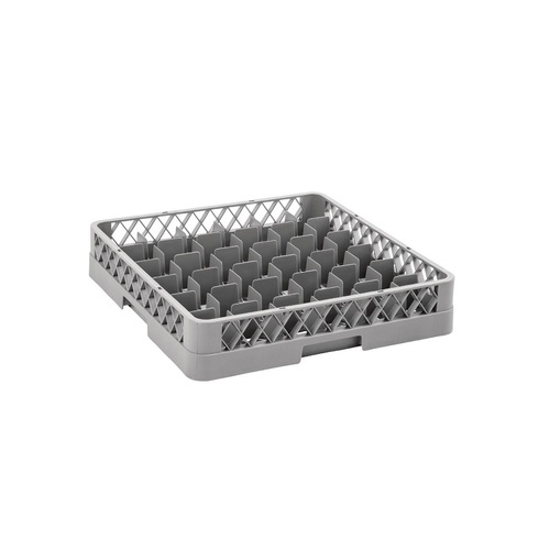Vogue Glass Rack Grey (36 Compartments) - 100x500x500mm - F614