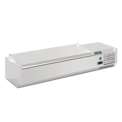 Polar FA854-A G-Series Countertop Prep Fridge with Lid 5x 1/4GN - FA854-A