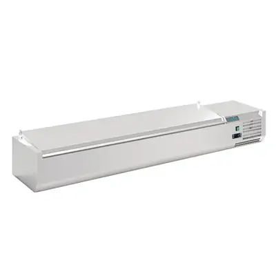 Polar FA856-A G-Series Countertop Prep Fridge with Lid 8x 1/4 GN - FA856-A