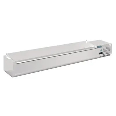 Polar FA857-A G-Series Countertop Prep Fridge with Lid 10x 1/4 GN - FA857-A