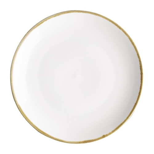 Olympia Kiln Chalk Round Coupe Plate 280mm (Box of 4) - FB997