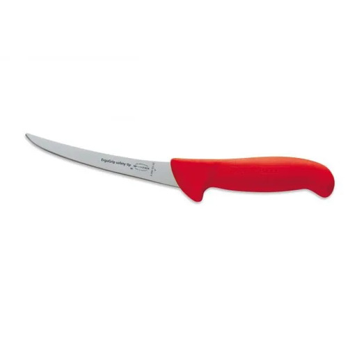 F.Dick ErgoGrip Boning Knife Curved Blade Stiff 150mm Red S-S/P - FD-82991-15-1-03