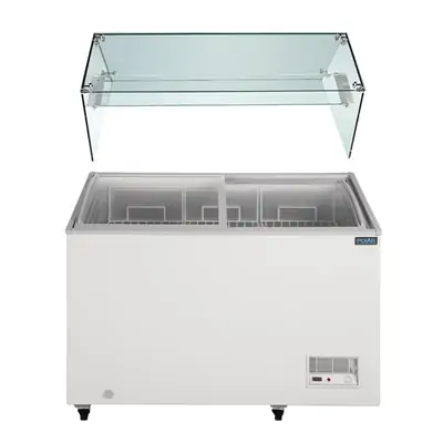 Polar FL992-A G-Series Display Chest Freezer - 270Ltr with Glass Surround - FL992-A