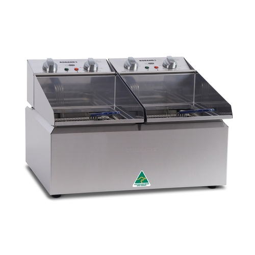 Roband FR28 - 2x 8L Electric Frypod Bench Top Fryer  - FR28