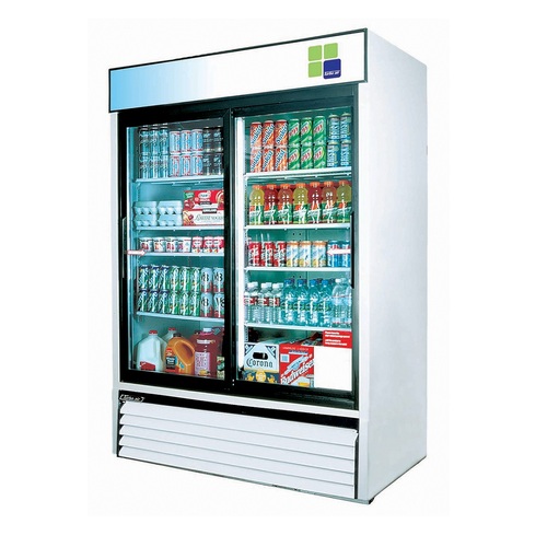Turbo Air FRS-1350RS - 2 Door Upright Fridge with Sliding Doors - FRS-1350RS