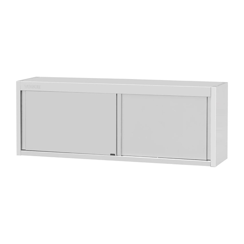 Vogue Wall Cupboard Stainless Steel 650x1800x400mm - FU583