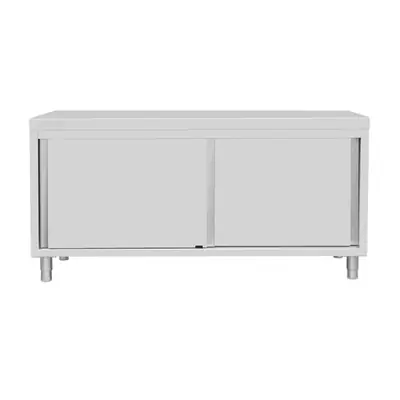 Vogue Standing Floor Cupboard Stainless Steel 900x1800x600mm - FU587
