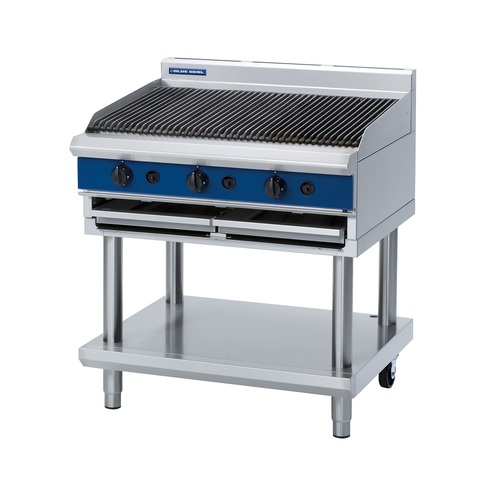 Blue Seal G596-LS - 900mm Gas Chargrill on Leg Stand - G596-LS