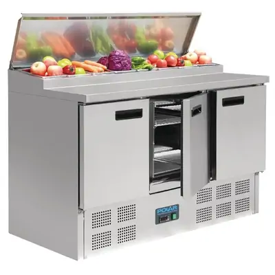 Polar G605-A G-Series Pizza Prep Counter Fridge 390Ltr - G605-A