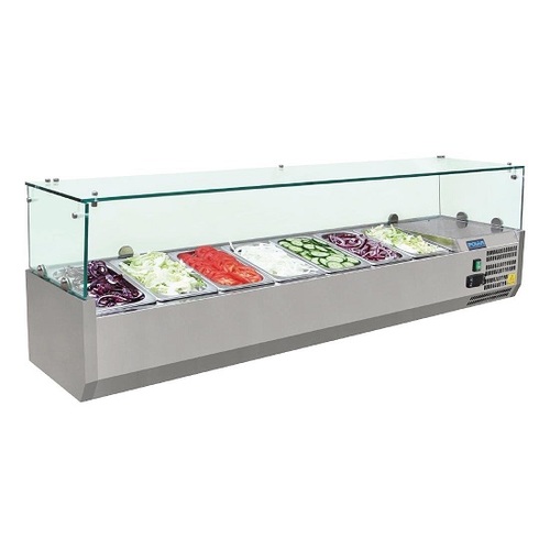 Polar G609-A G-Series Countertop Prep Fridge 7x 1/4 GN - G609-A
