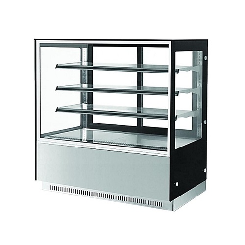 Bonvue  GAN-900RF3 - Square Glass Cake Display 3 Tier - 900mm Wide - GAN-900RF3