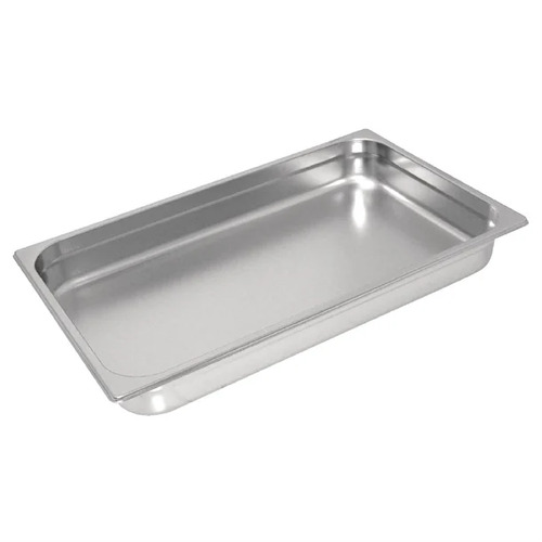 Vogue Heavy Duty Stainless Steel 1/1 Gastronorm Tray 65mm 9Ltr - GC963