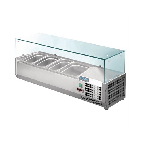 Polar GD875-A G-Series Countertop Prep Fridge 3x 1/3 GN & 1x 1/2 GN - GD875-A