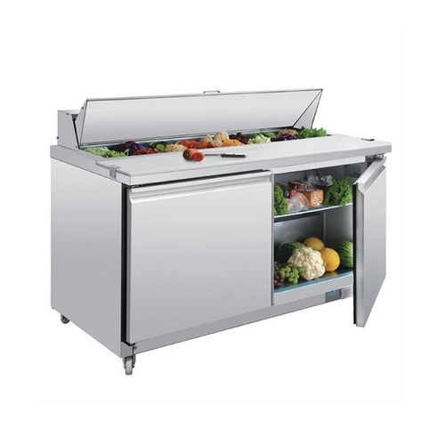 Polar GD883-A U-Series Double Door Prep Counter Fridge 527Ltr - GD883-A