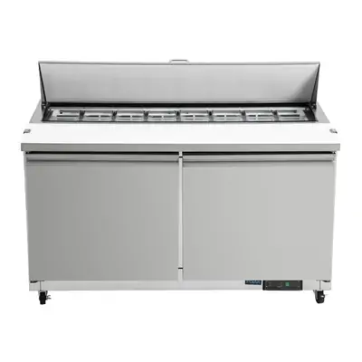 Polar GD883-A U-Series Double Door Prep Counter Fridge 527Ltr - GD883-A