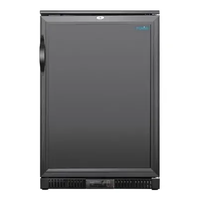 Polar GE997-A G-Series Back Bar Cooler with Single Solid Hinged Door Black - 850mm - GE997-A
