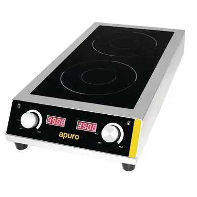 Apuro GF239-A Heavy Duty Double Induction Hob - GF239-A