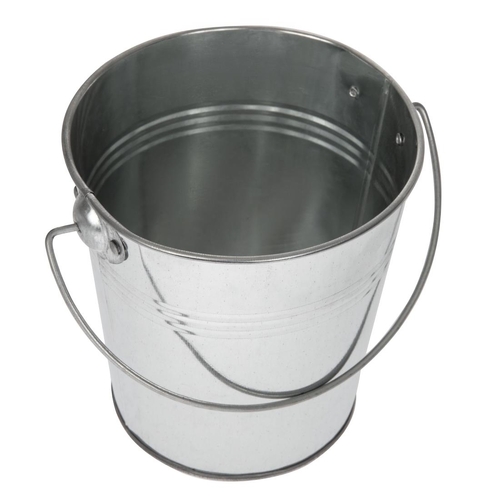 Round Galvanised Bucket 132x135mm - GF247