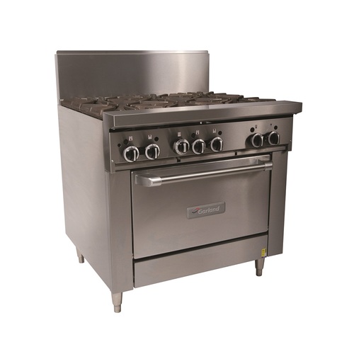 Garland GF36-6R - 6 Open Top Burners with Standard Oven - GF36-6R