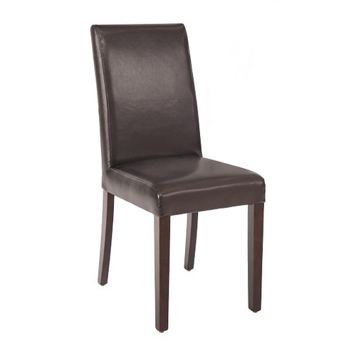 Bolero Faux Leather Dining Chairs Brown (Pack of 2) - GF955