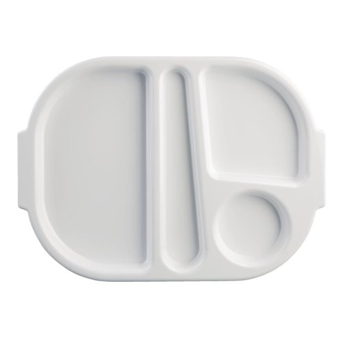 Olympia Kristallon Food Compartment Tray Small White (Pack of 10) - GF998
