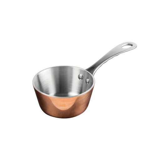 Vogue Copper Mini Gravy Pan - 0.15Ltr 80mm - GG761