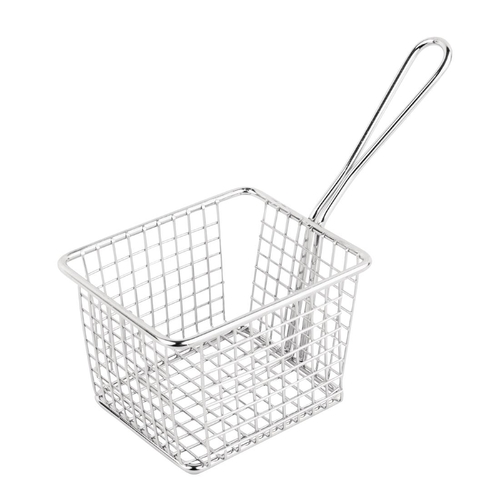 Olympia Square Presentation Basket St/St Large - 80(H)x120(W)x100mmD - GG867