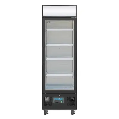 Polar GH426-A G-Series Upright Display Fridge Black - 218Ltr - GH426-A
