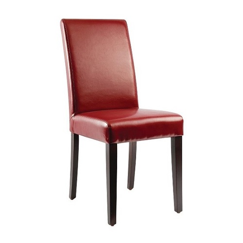 Bolero Faux Leather Dining Chairs Red (Pack of 2) - GH443