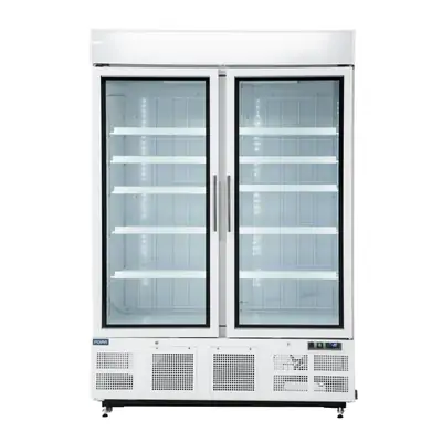 Polar GH507-A G-Series 2 Door Upright Display Freezer 920Ltr White - GH507-A