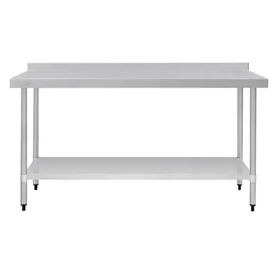 Vogue Stainless Steel Table with Splashback 1800x700x900mm - GJ509