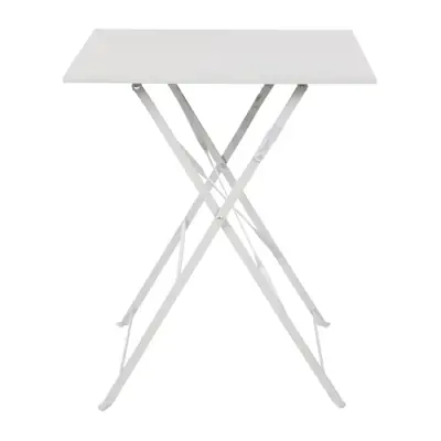 Bolero Grey Square Pavement Style Steel Table - GK988