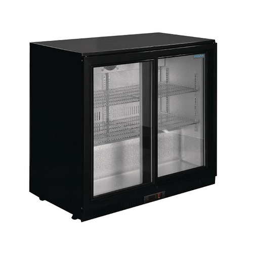 Polar GL003-A G-Series Counter Back Bar Cooler with Sliding Doors 208Ltr - GL003-A