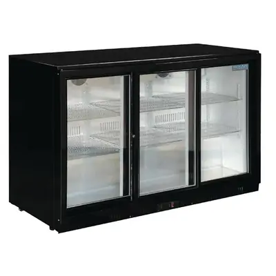 Polar GL006-A G-Series Counter Back Bar Cooler with Sliding Doors 330Ltr - GL006-A