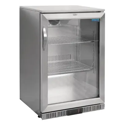 Polar GL007-A G-Series Counter Back Bar Cooler with Hinged Door Stainless Steel 138Ltr - GL007-A