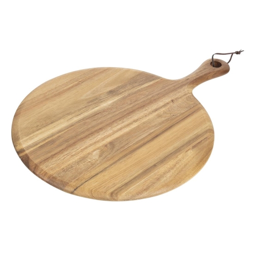 Olympia Acacia Paddle Board Round 330x15mm - 125mm handle - GM308