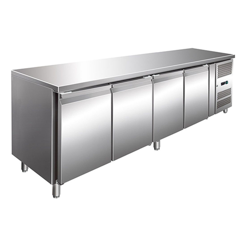 Thermaster GN4100TN - Four Door Bench Fridge 2230 x 700 x 850mm  - GN4100TN