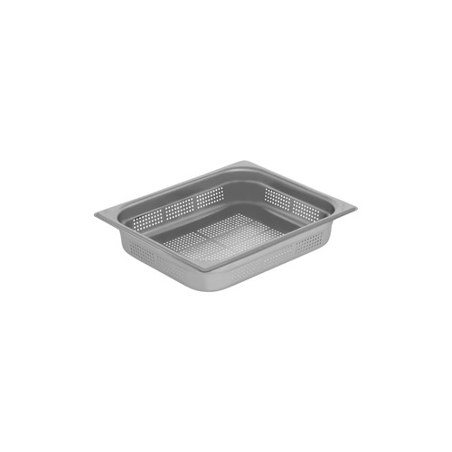 Chef Inox Perforated Gastronorm Pan - 18/10 1/2 Size 65mm - GNP-12065