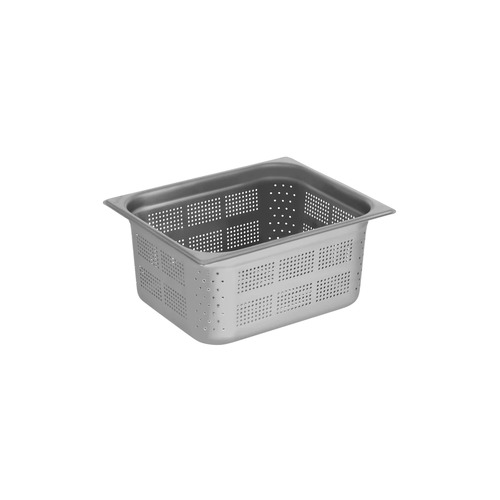 Chef Inox Perforated Gastronorm Pan - 18/10 1/2 Size 150mm - GNP-12150