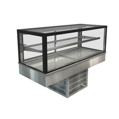 Cossiga GOGRF15 Refrigerated Frameless Glass on Glass Solid Front - 1500mm - GOGRF15