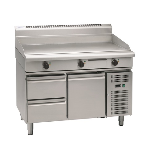 Waldorf GP8120E-RB - 120mm Electric Griddle with Refrigerated Base - GP8120E-RB