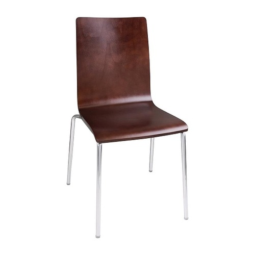 Bolero Square Back Side Chair Dark Chocolate Finish (Pack of 4) - GR343