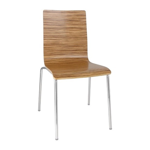 Bolero Square Back Side Chair Zebrano (Pack of 4) - GR344