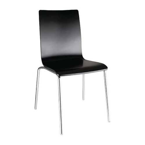 Bolero Black Square Back Side Chair (Pack of 4) - GR345