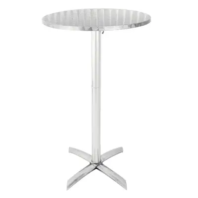Bolero Flip Top Poseur Table Stainless Steel - GR396