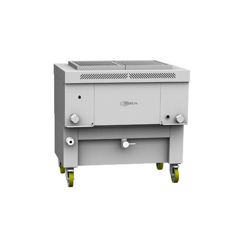 Gresilva GHPI 2F/1000 Horizontal Fixed Gas Grill On Base With Auto Fill Water Feed 747mm x 478mm - GRE.H2.A10