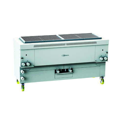 Gresilva GHPI 3F/1700 Horizontal Fixed Mega Gas Grill On Base With Auto Fill Water Feed 1496mm x 478mm - GRE.H3.A10