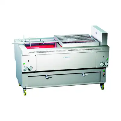 Gresilva GHPI R4/1700 M Horizontal Mega Multifuction Gas Grill On Base With Auto Fill Water Bath Feed - GRE.R1.A10